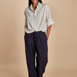 camicia quadri con collo rotondo 5432 40042 aspesi 