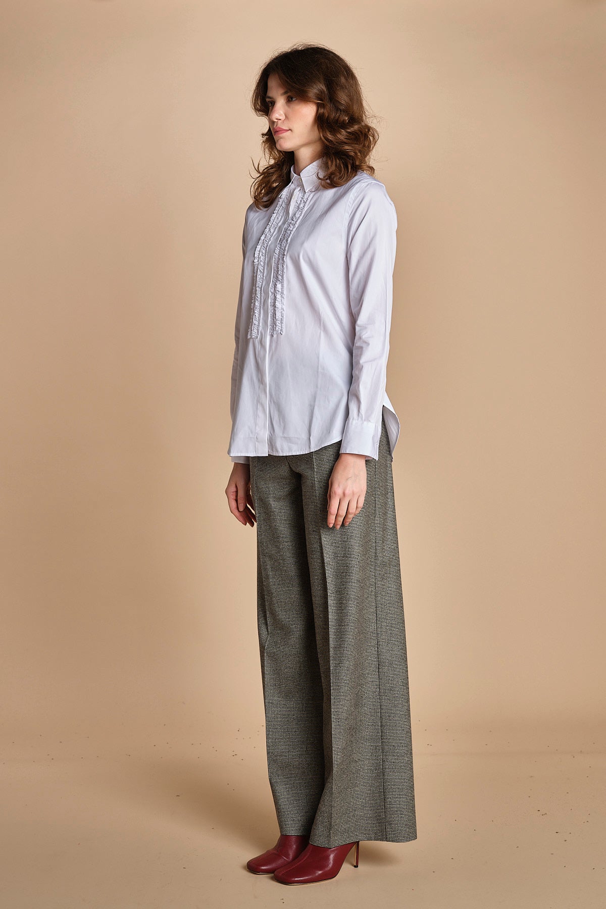 camicia con rouches 5434 07072 aspesi 