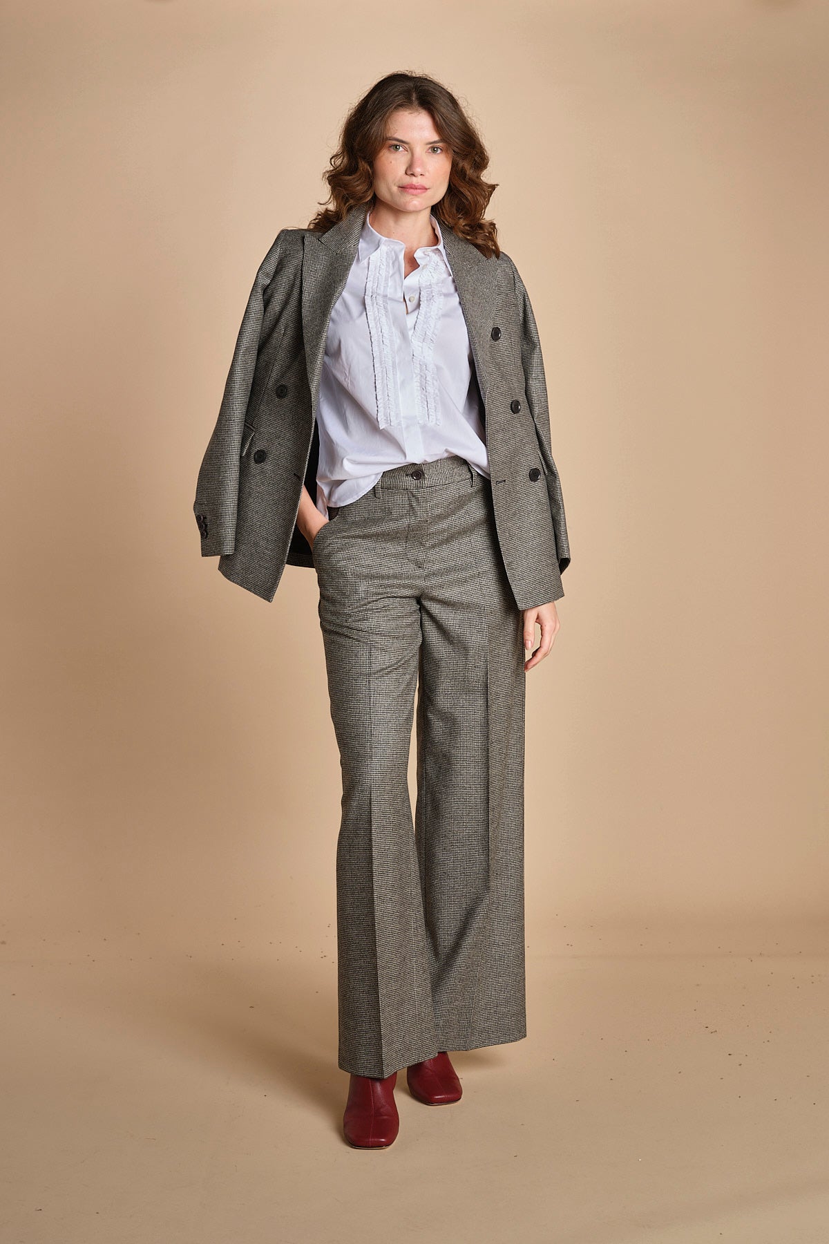 camicia con rouches 5434 07072 aspesi 