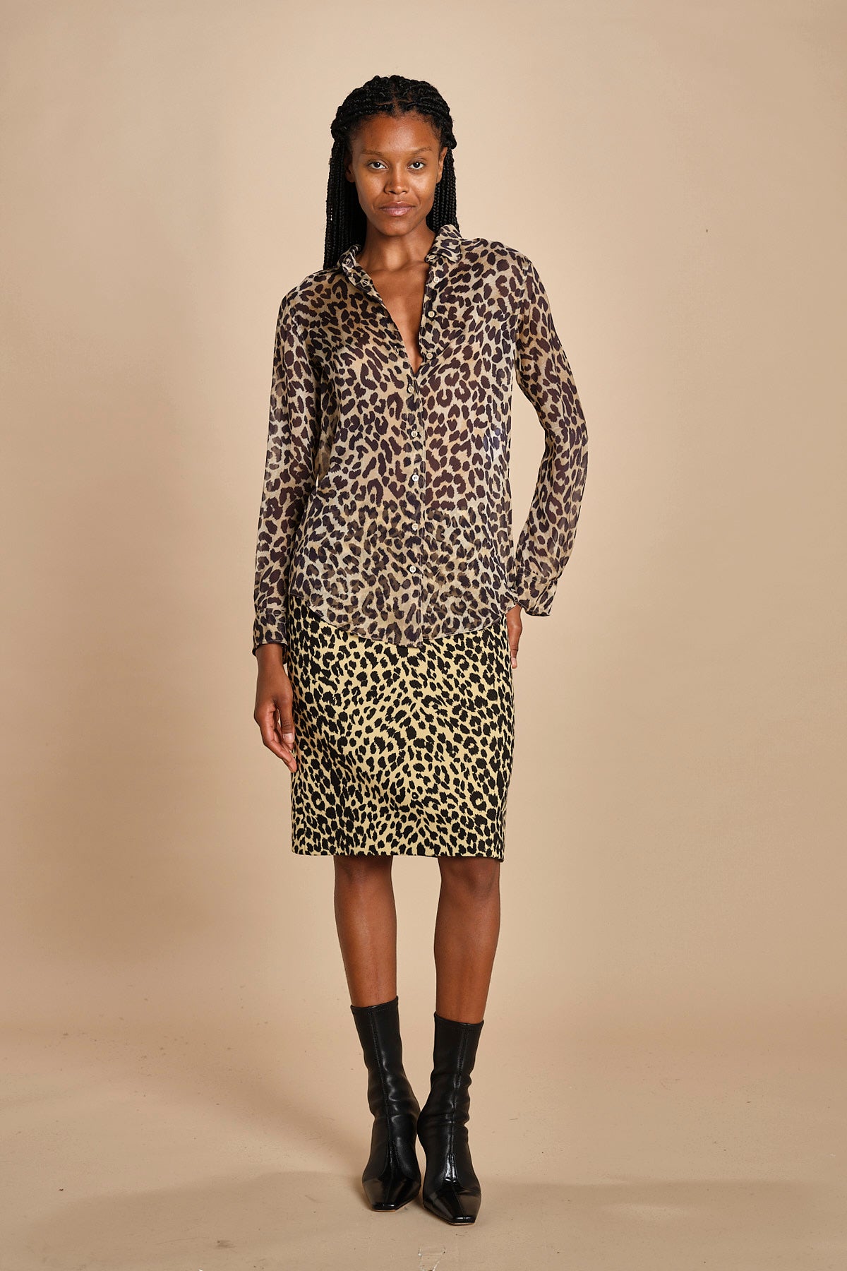 camicia di seta maculata 5440 12111 aspesi 