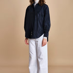 camicia in taffetas 5N25 BLU aspesi 