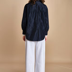 camicia in taffetas 5N25 BLU aspesi 