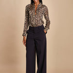 pantaloni pences tela lana MOD.0188 BLU aspesi 