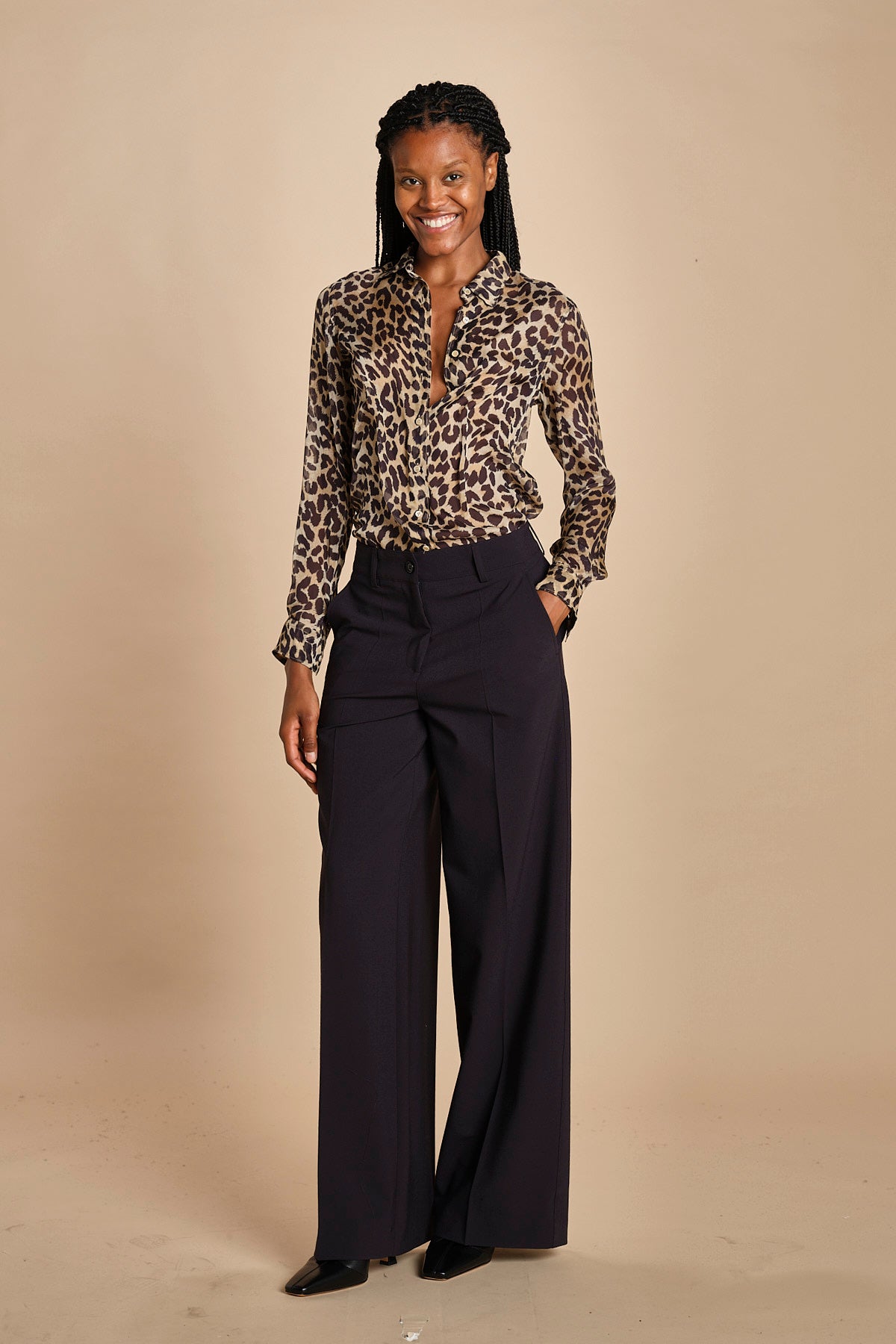 pantaloni pences tela lana MOD.0188 BLU aspesi 