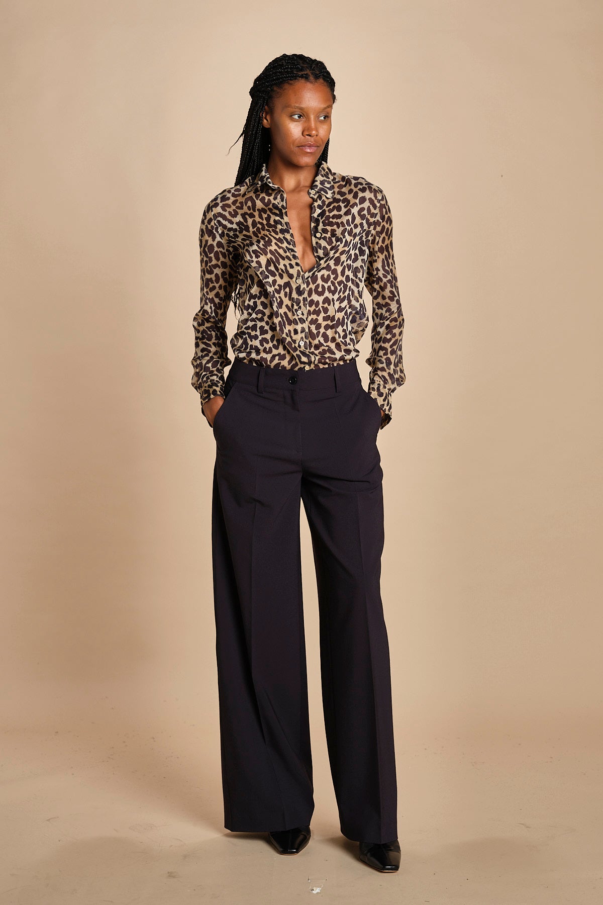 pantaloni pences tela lana MOD.0188 BLU aspesi 