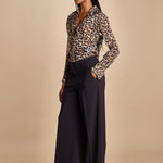 pantaloni pences tela lana MOD.0188 BLU aspesi 