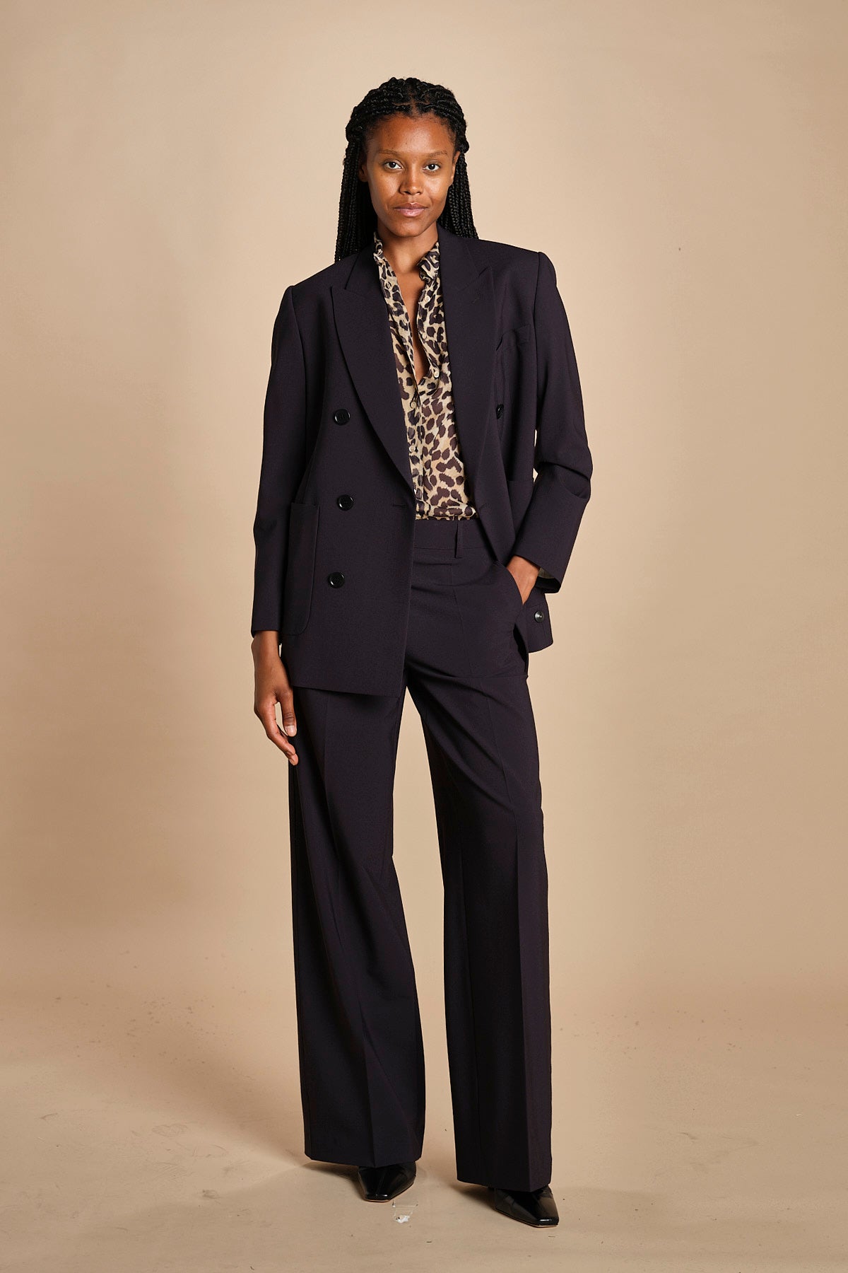pantaloni pences tela lana MOD.0188 BLU aspesi 