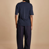 t-shirt con scritta Z800 01098 aspesi 