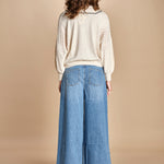 maglia over traforata BAUSCA ECRU ba&sh 