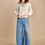 maglia over traforata BAUSCA ECRU ba&sh 