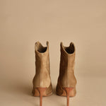 CAITLIN stivaletti camoscio tacco 9. CAITLIN BEIGE ba&sh 