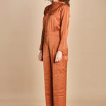 tuta in raso con zip CARMY PRALINE ba&sh 