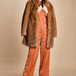 tuta in raso con zip CARMY PRALINE ba&sh 