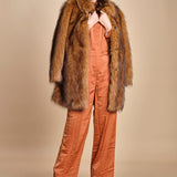 tuta in raso con zip CARMY PRALINE ba&sh 