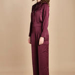 tuta in raso con zip CARMY PRUNE ba&sh 