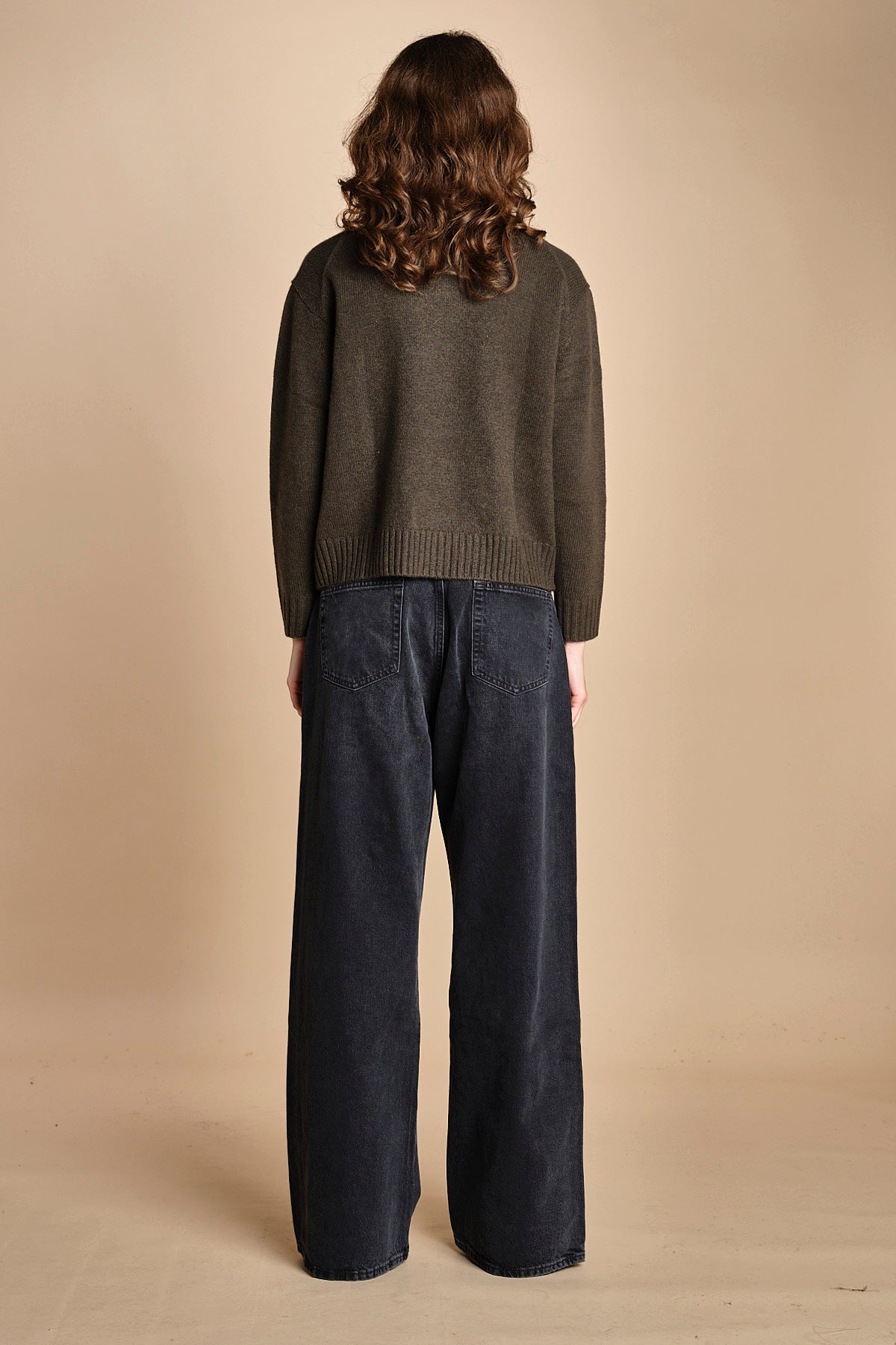 maglia girocollo con zip CESNIK KAKI ba&sh 