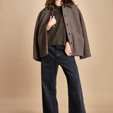 maglia girocollo con zip CESNIK KAKI ba&sh 
