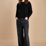 maglia girocollo con zip CESNIK NERO ba&sh 