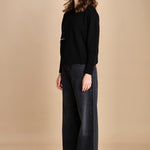 maglia girocollo con zip CESNIK NERO ba&sh 