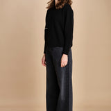 maglia girocollo con zip CESNIK NERO ba&sh 