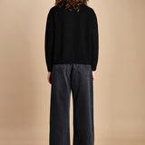 maglia girocollo con zip CESNIK NERO ba&sh 