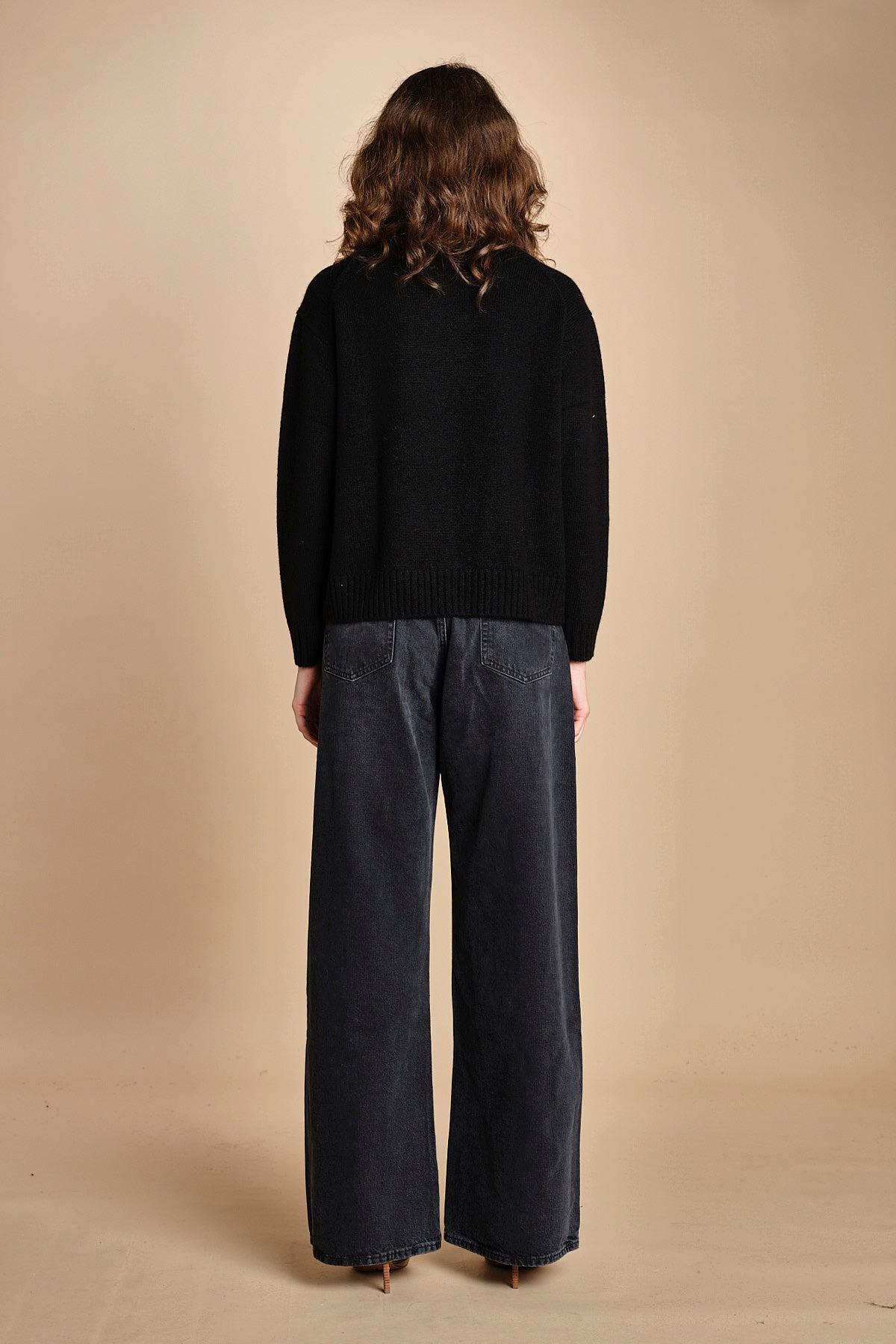 maglia girocollo con zip CESNIK NERO ba&sh 