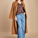 camicia con rouches CESSIA CHOCOLAT ba&sh 