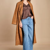 camicia con rouches CESSIA CHOCOLAT ba&sh 