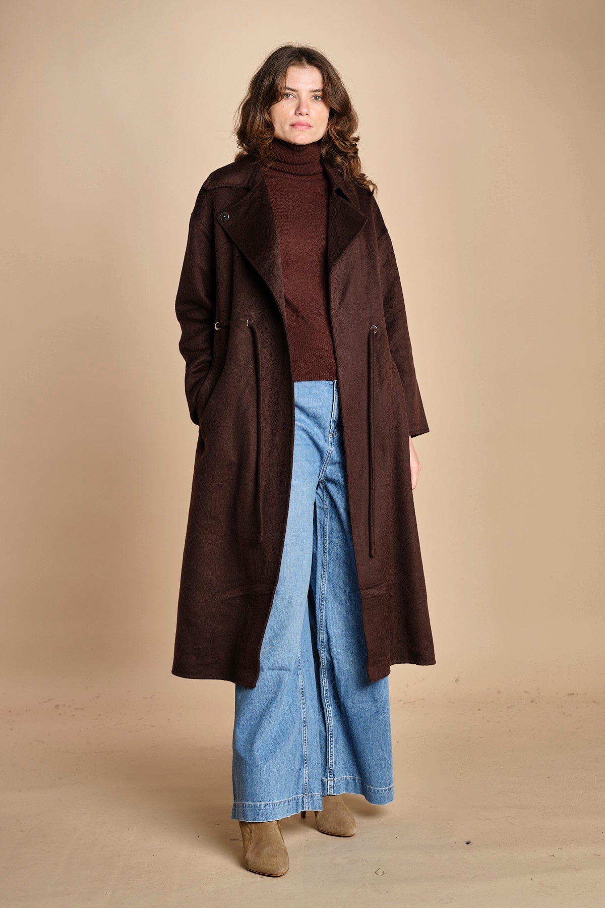 cappotto double con cintura KATE CHOCOLAT ba&sh 