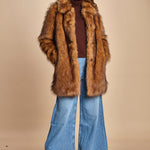 giaccone in ecovolpe LESTOR BEIGE ba&sh 