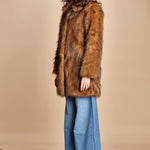 giaccone in ecovolpe LESTOR BEIGE ba&sh 