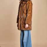 giaccone in ecovolpe LESTOR BEIGE ba&sh 