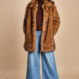 giaccone in ecovolpe LESTOR BEIGE ba&sh 