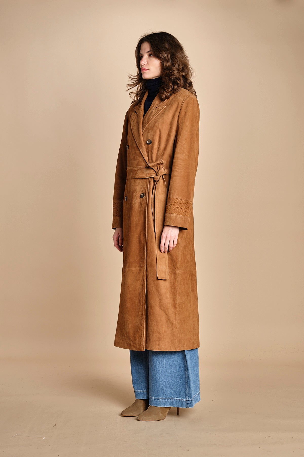 trench in camoscio MAINA CAMEL ba&sh 
