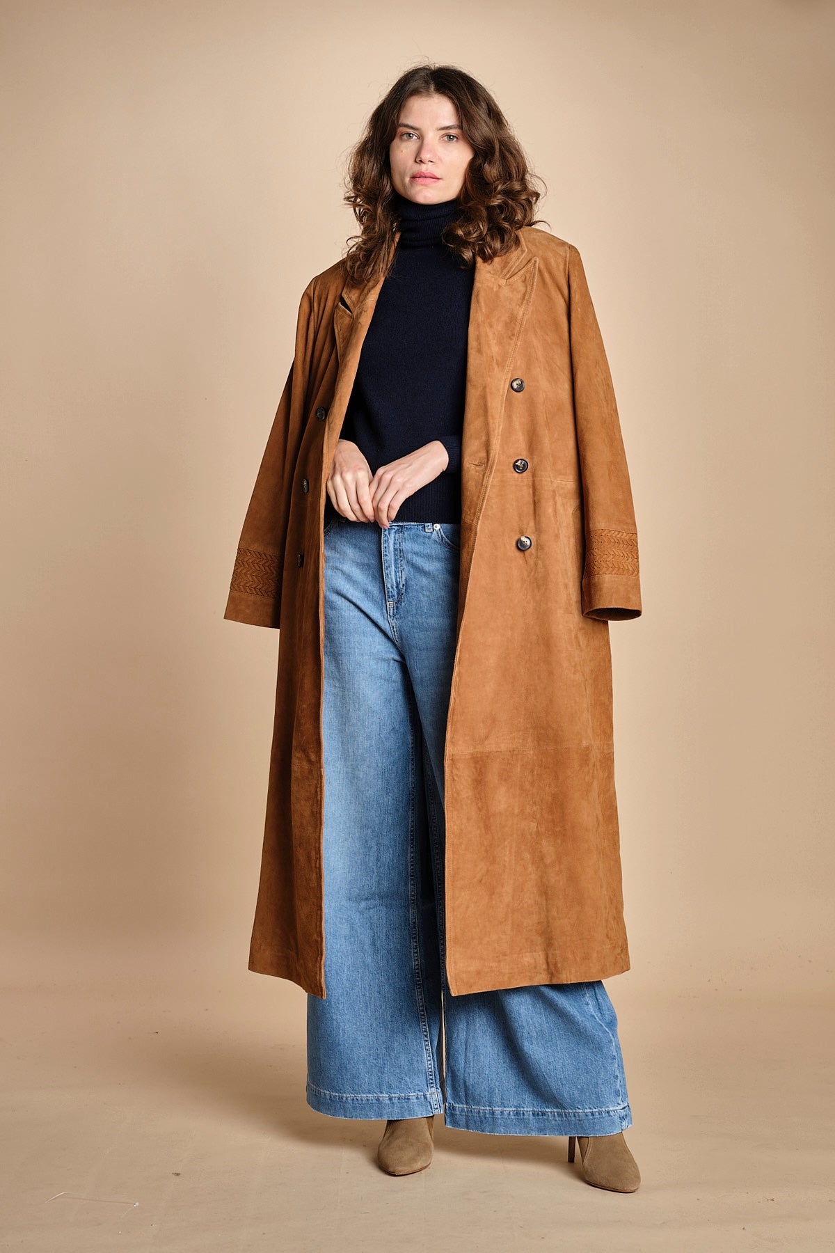 trench in camoscio MAINA CAMEL ba&sh 