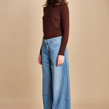 denim over MUSC LIGHT USED BLUE ba&sh 