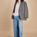 camicia con rouches NILS ECRU ba&sh 