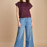 t-shirt con spallina PIO BORDEAUX ba&sh 