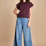 t-shirt con spallina PIO BORDEAUX ba&sh 