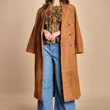 camicia stampa etno lurex PIXIE OCRE ba&sh 