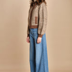 giubbino maglia con zip RABEL MARRON ba&sh 