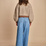giubbino maglia con zip RABEL MARRON ba&sh 