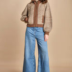 giubbino maglia con zip RABEL MARRON ba&sh 