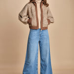giubbino maglia con zip RABEL MARRON ba&sh 