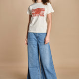 tshirt stay fun REESE ECRU ba&sh 