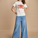 tshirt stay fun REESE ECRU ba&sh 