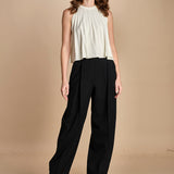 top in maglia plisse SERRES ECRU ba&sh 