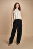 top in maglia plisse