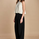 top in maglia plisse SERRES ECRU ba&sh 