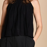 top in maglia plisse SERRES NOIR ba&sh 